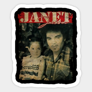 TEXTURE ART- JANET JACKSON 70S 6 Sticker